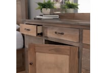 d light brown dresser   