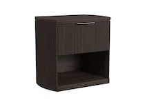 dark brown contemporary bedroom   