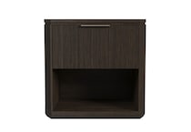 dark brown contemporary bedroom   