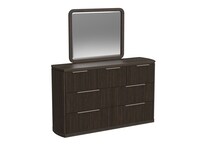 dark brown contemporary bedroom   