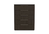 dark brown contemporary bedroom   