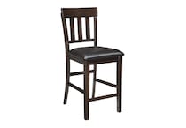dark brown traditional formal dining room   