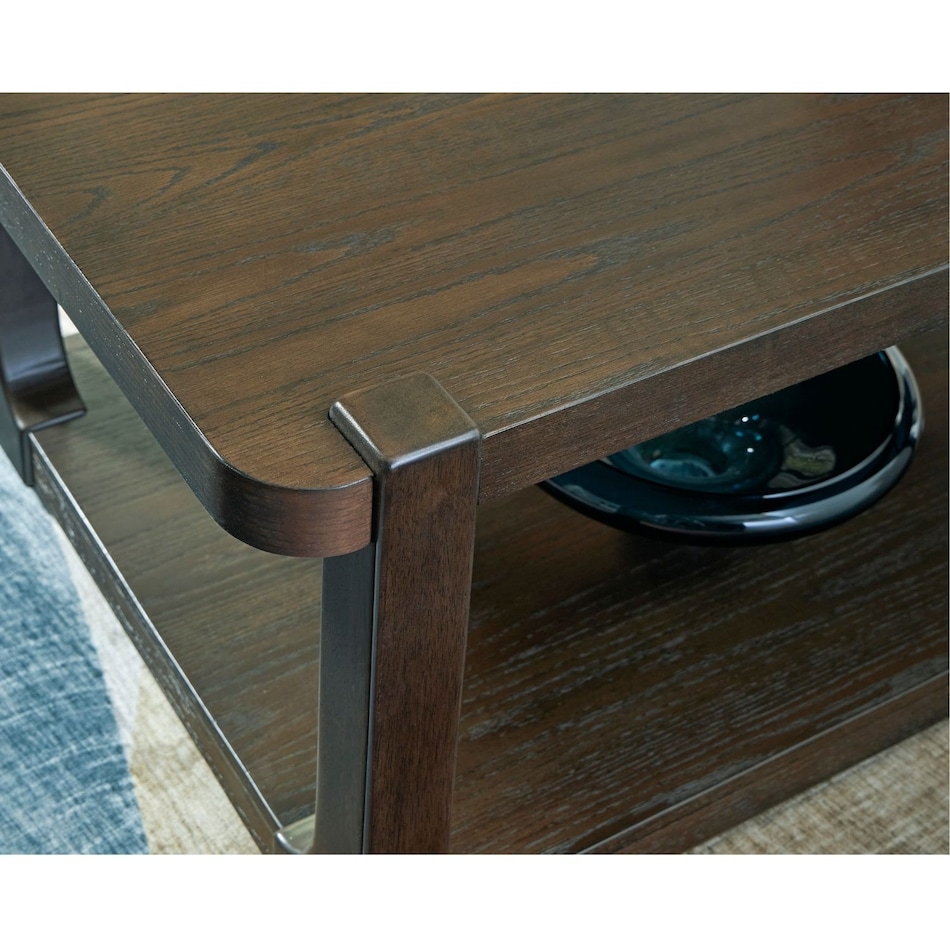 dark brown transitional casual tables   