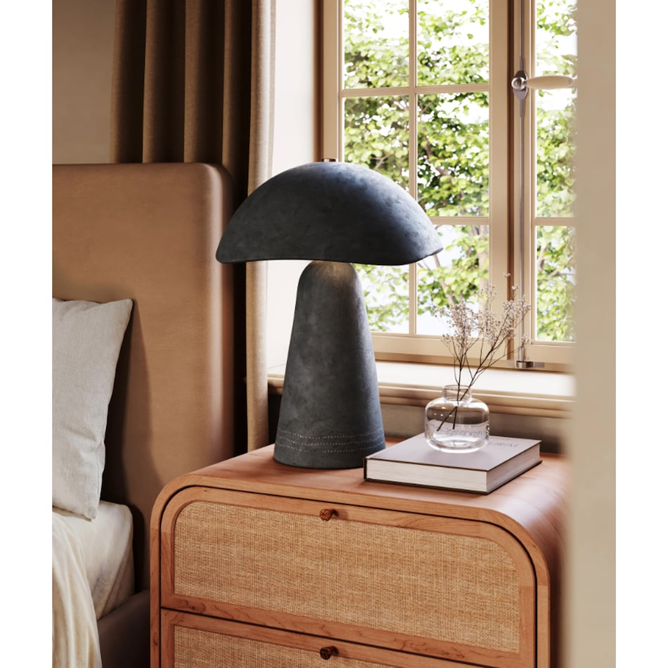 dark gray table lamp   