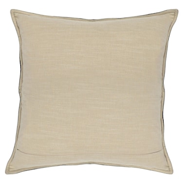 22" x 22" Dexter Onyx Leather Pillow