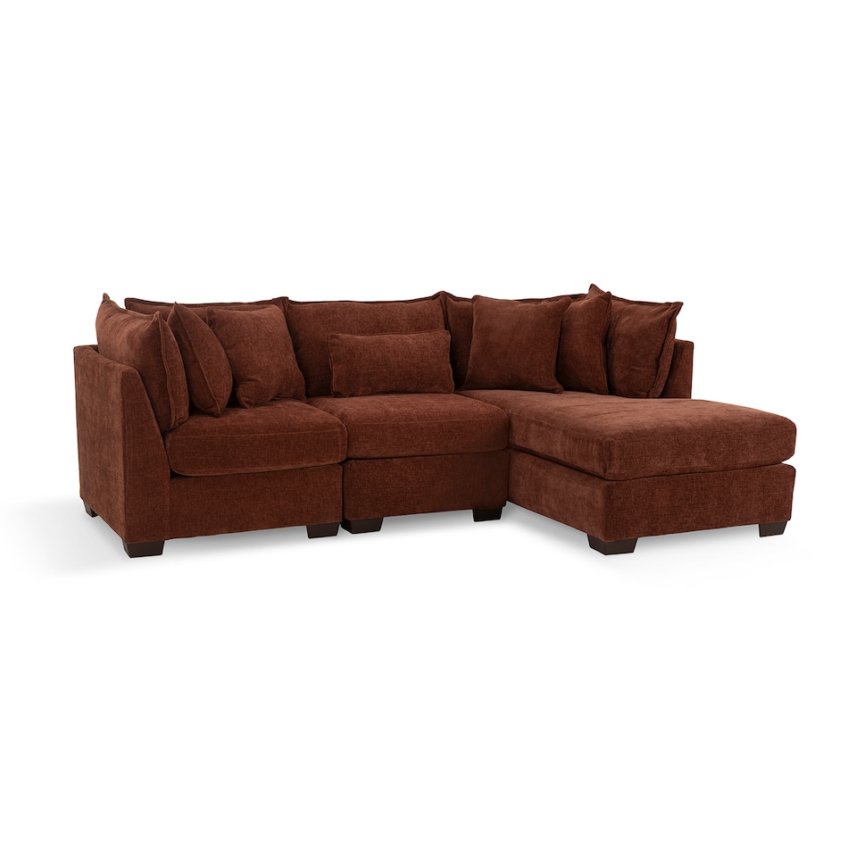 dino rust sectional stationary ppc  