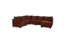 dino rust sectional stationary ppc  