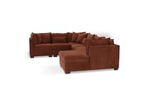 dino rust sectional stationary ppc  