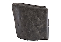 distressed black stationary chair   