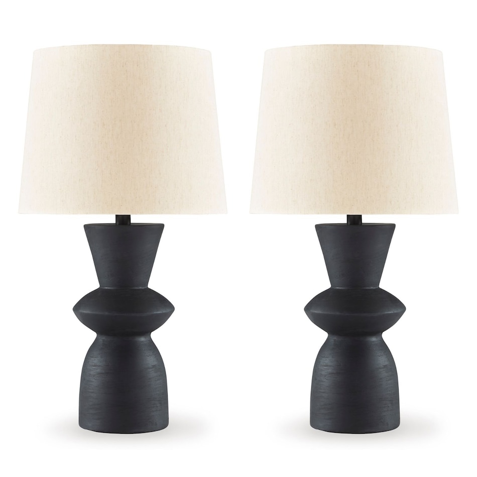 distressed black table lamps   