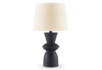 distressed black table lamps   
