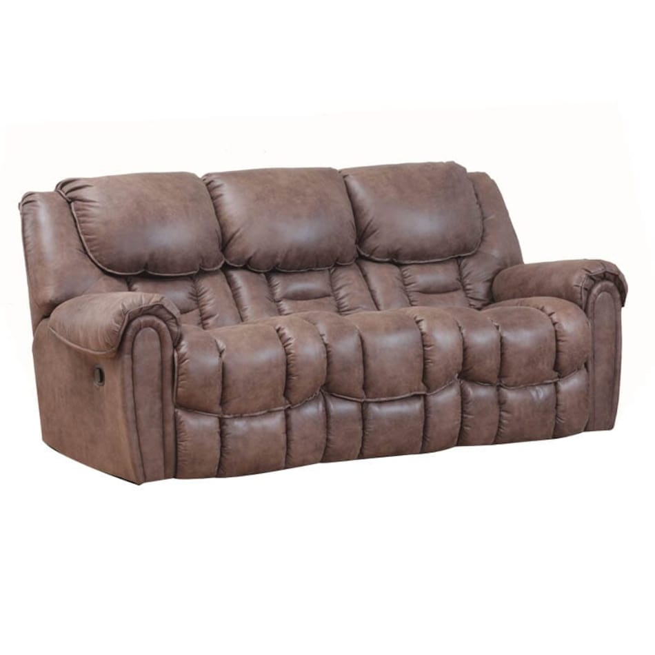 dixie mocha casual transitional recl sofa   