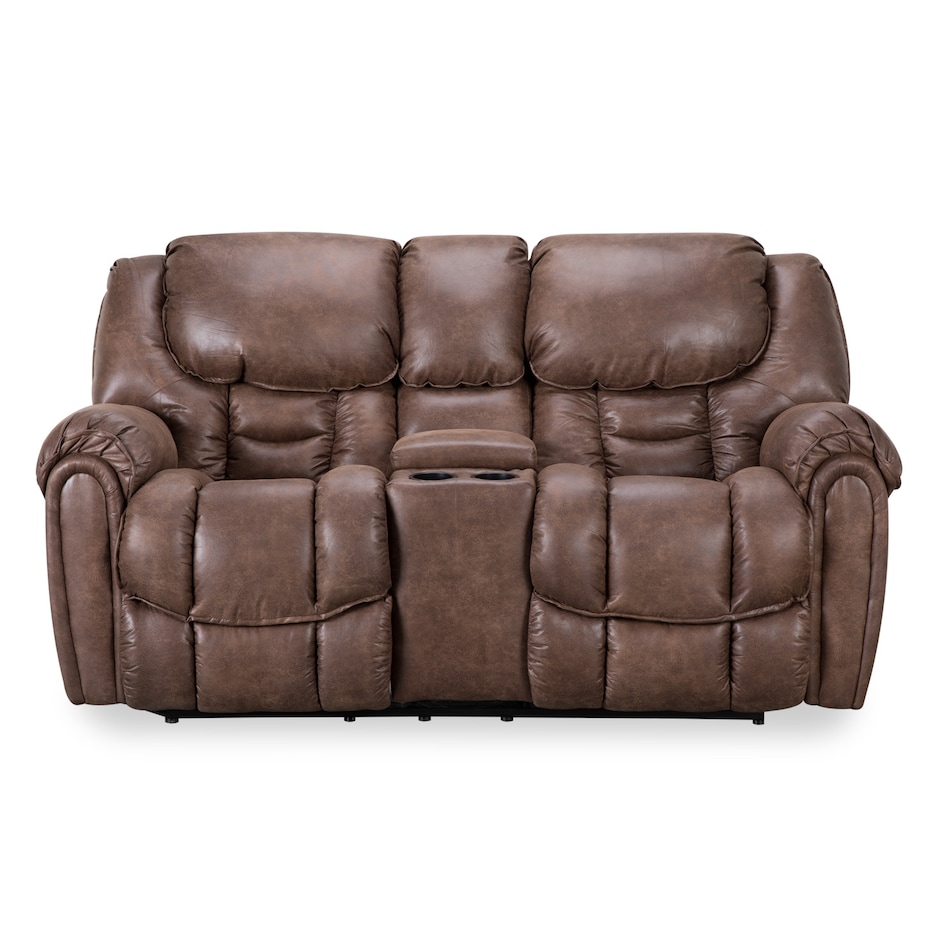 dixie mocha casual transitional recl sofa   