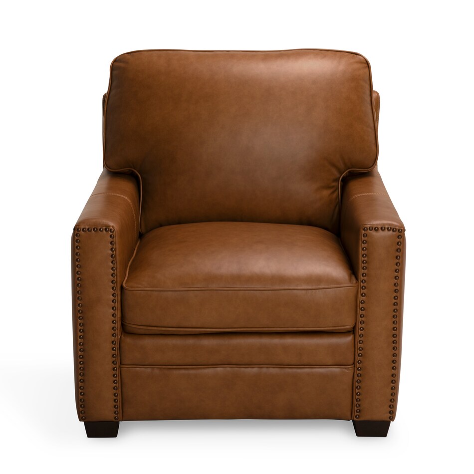 dorn caramel hps   g wood leg leathermatch sofa   