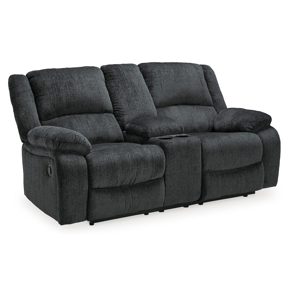 draycoll slate casual transitional recl sofa   