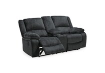 draycoll slate casual transitional recl sofa   