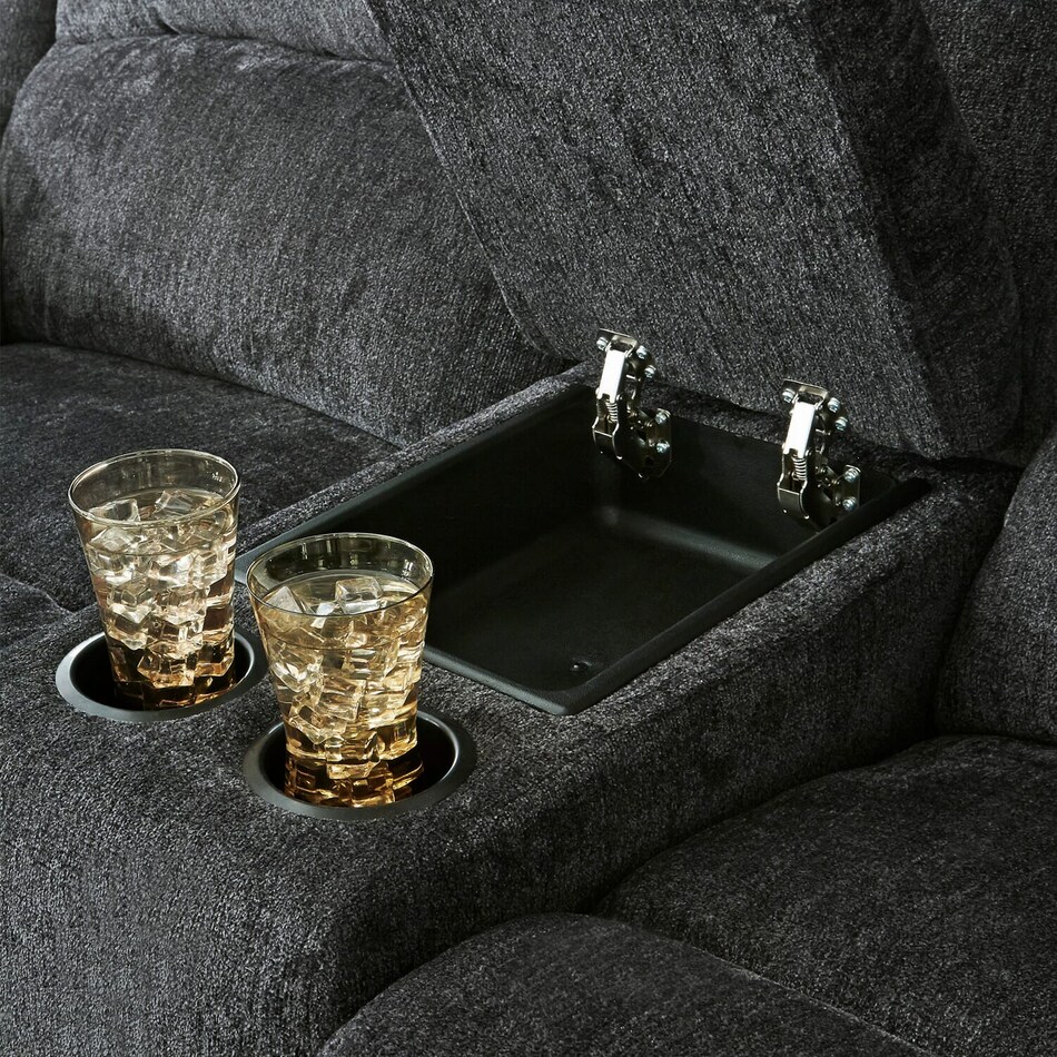 draycoll slate casual transitional recl sofa   