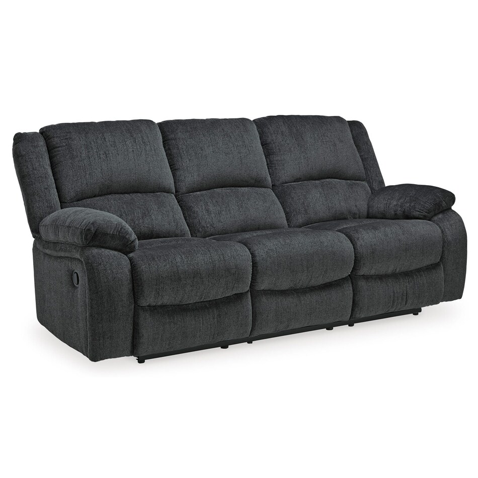 draycoll slate casual transitional recl sofa   