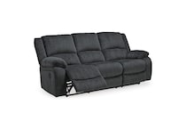 draycoll slate casual transitional recl sofa   