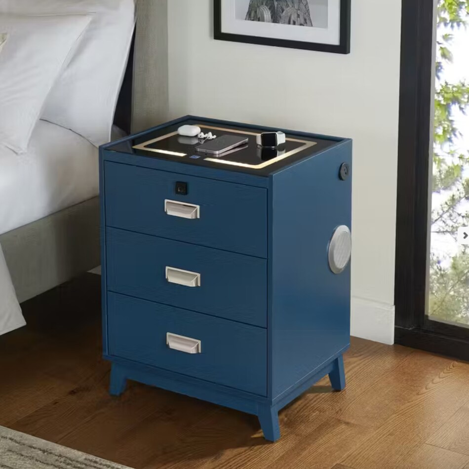 e blue chest cabinet   