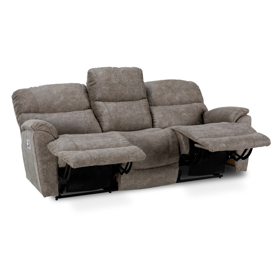 e iclean sable casual transitional recl sofa   