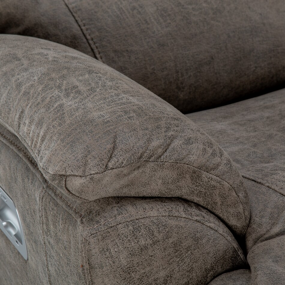 e iclean sable casual transitional recl sofa   