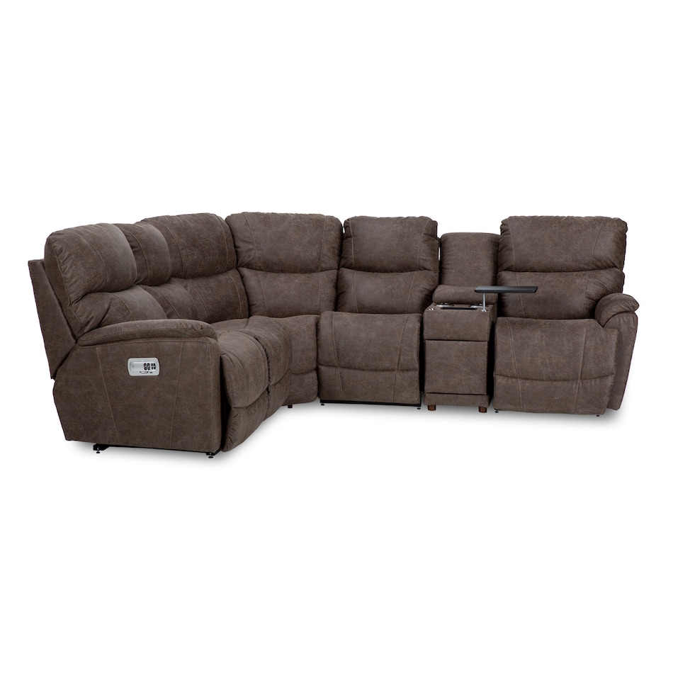 e mink sectional w recliner lap  