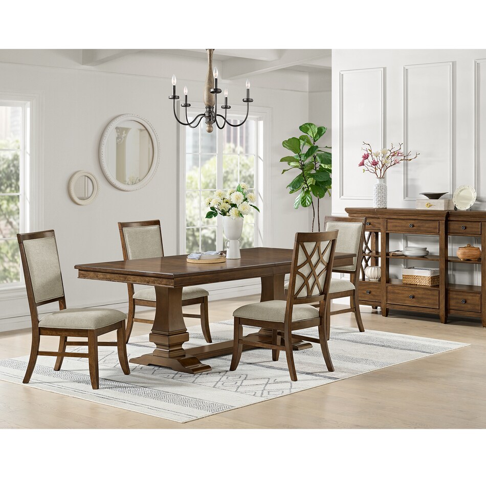 e brown table w  base etb  