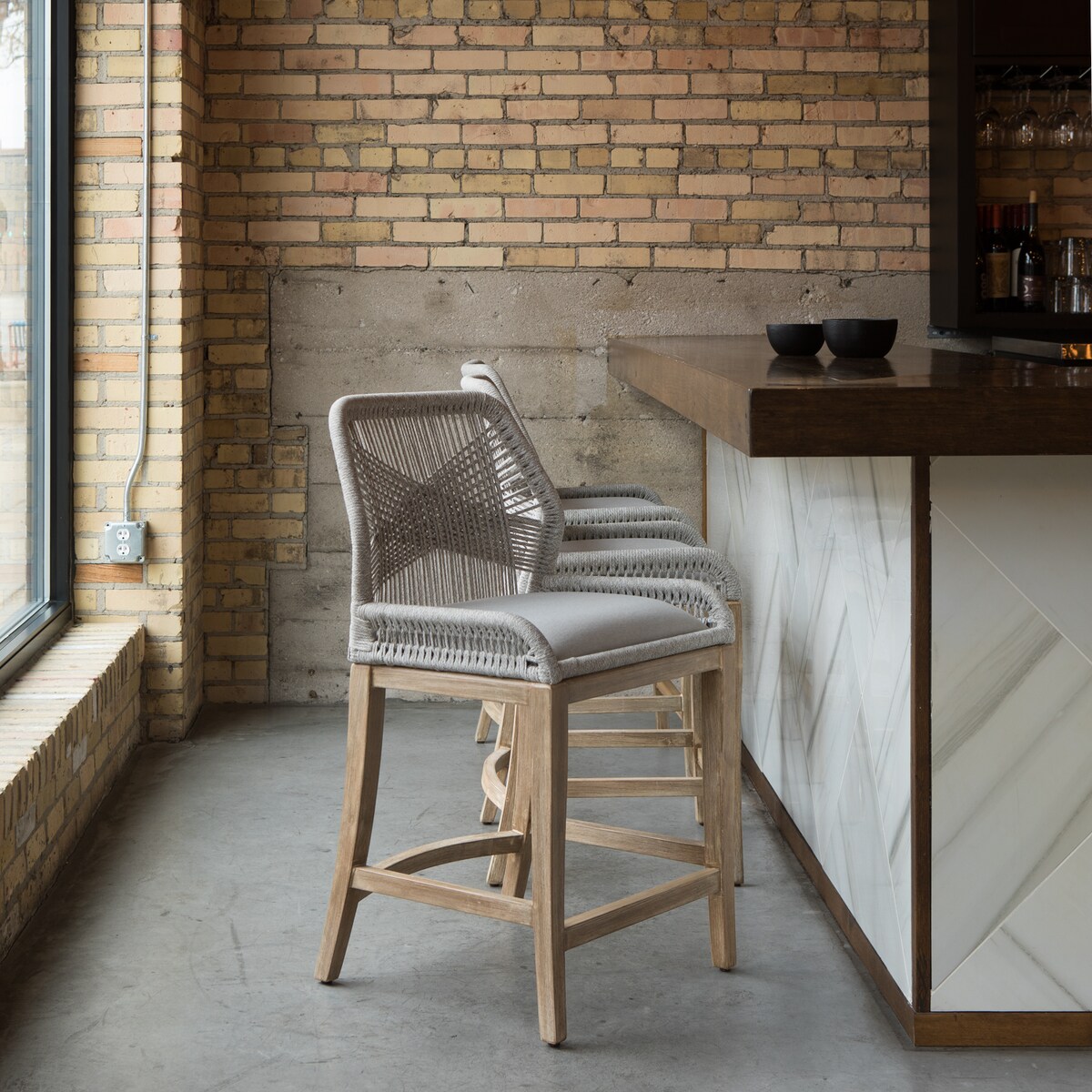 e natural grey mahogany fab s b chair stool