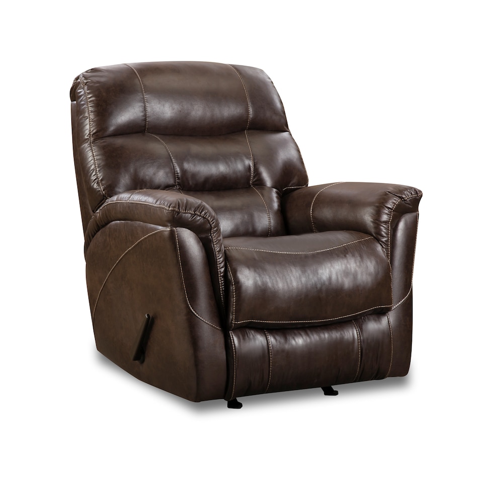espresso chaise rocker recliner   