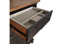 espresso country bedroom   