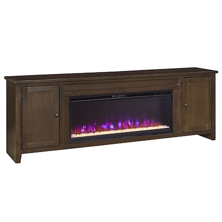 Thornton 82" Espresso Fireplace Console