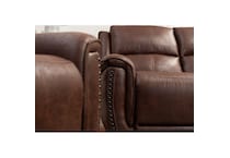 f dark brown fabric sofa   