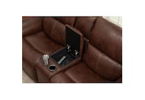 f dark brown fabric sofa   