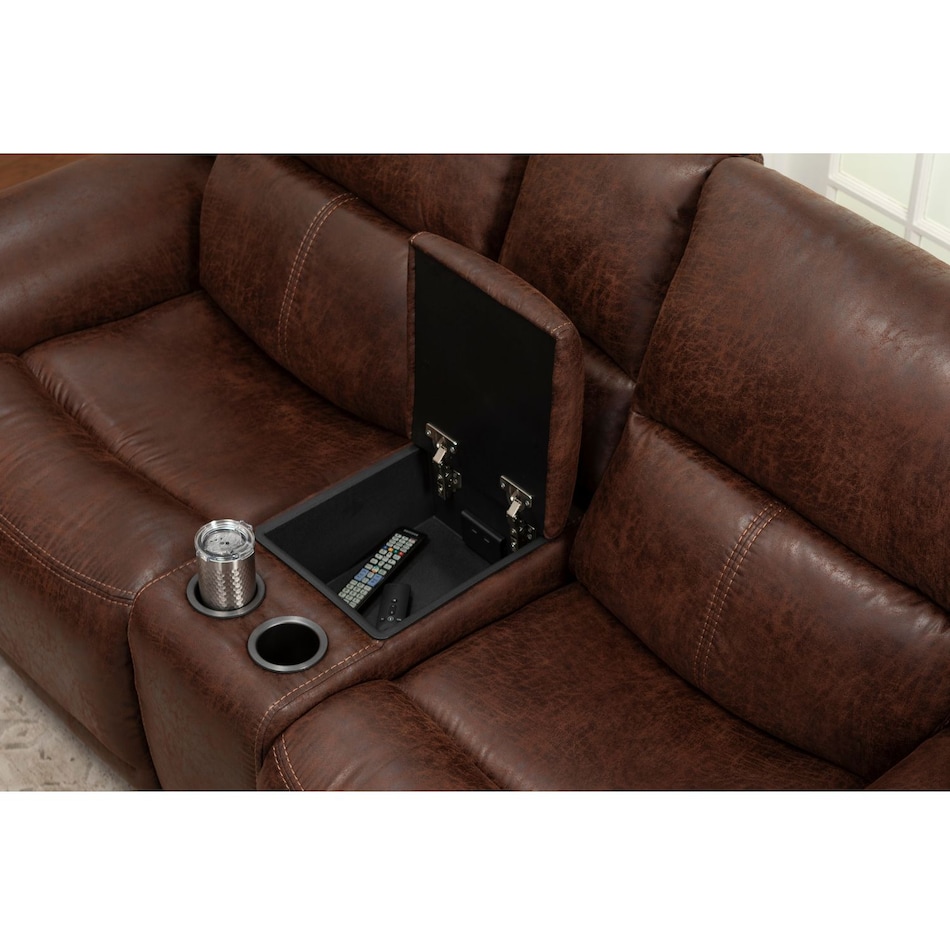 f dark brown fabric sofa   