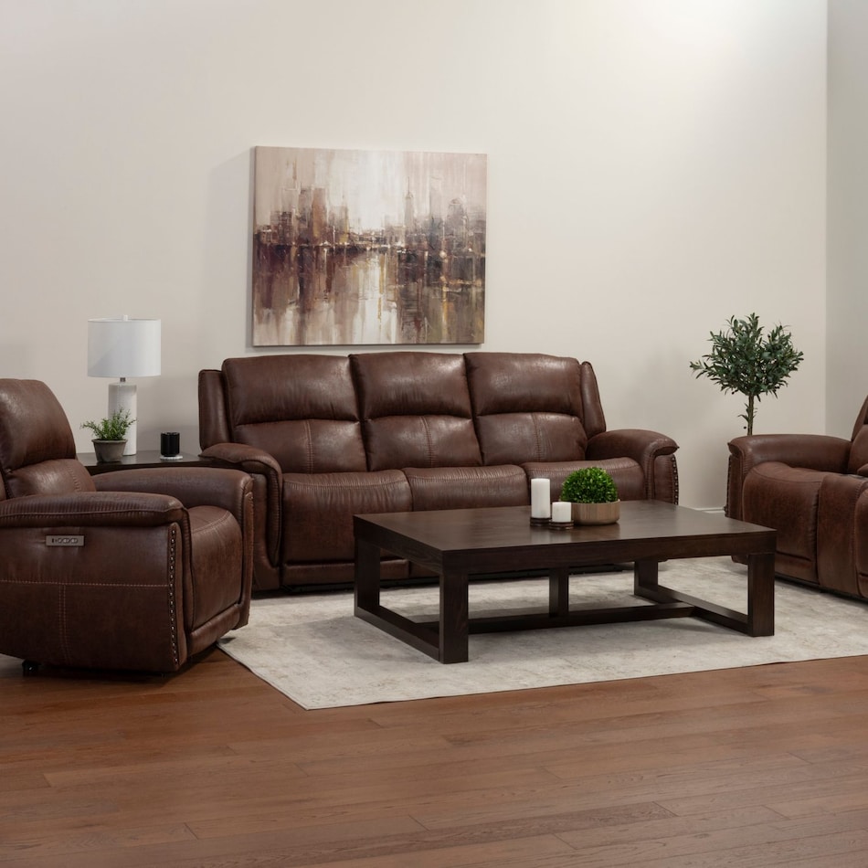 f dark brown fabric sofa   