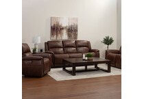 f dark brown recliner   