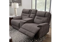 f dark gray fab loveseat flv  