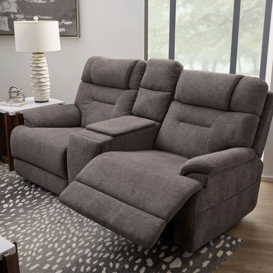 f dark gray fab loveseat flv  