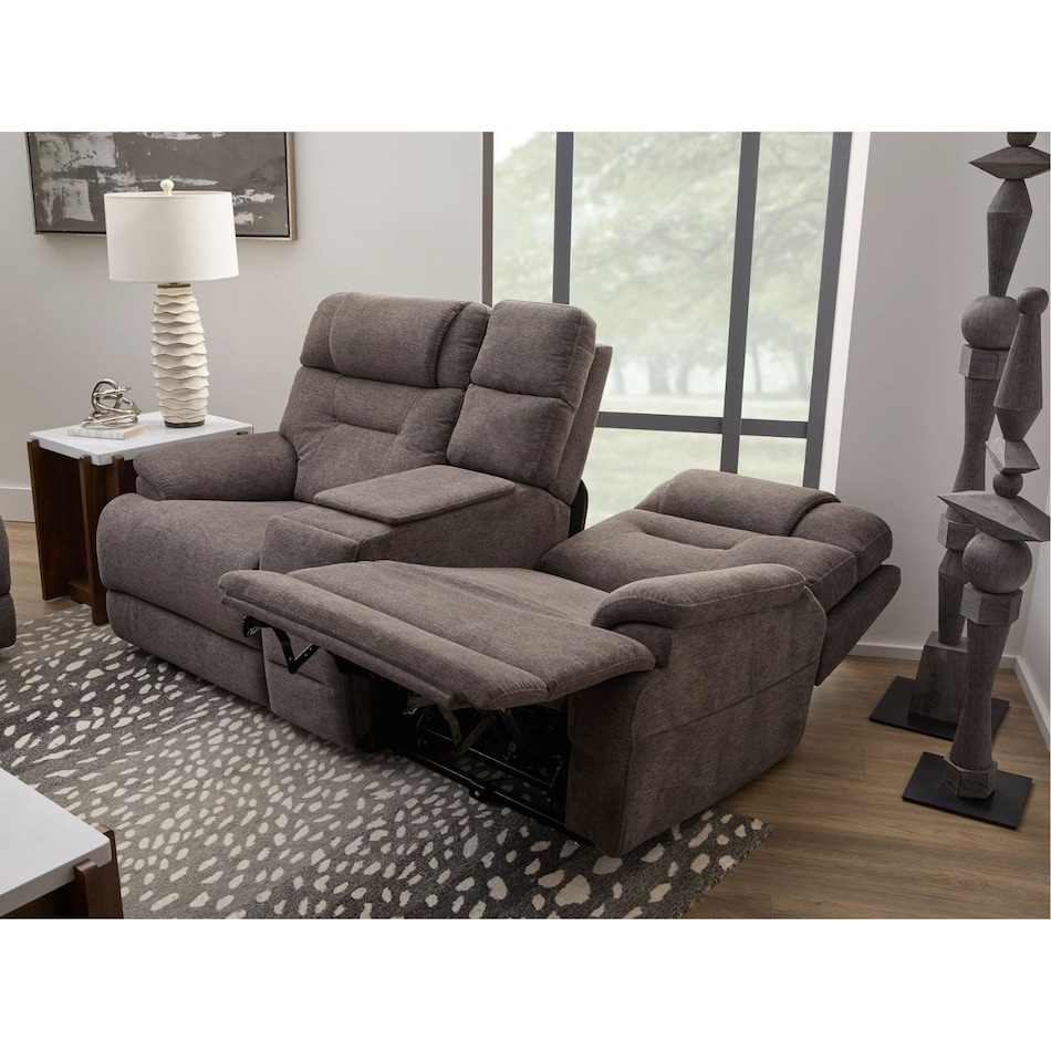 f dark gray fab loveseat flv  