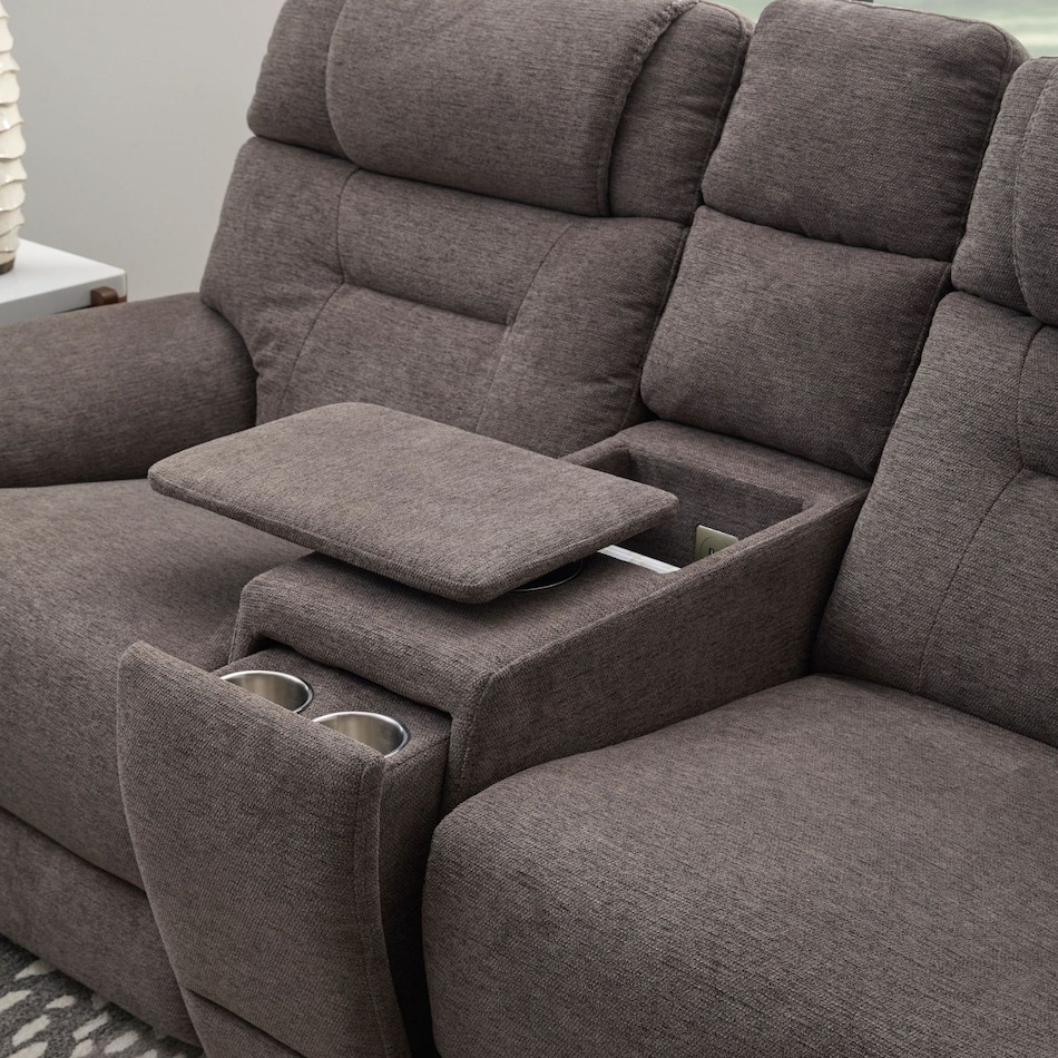 f dark gray fab loveseat flv  