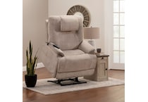 f gray fab recliner   