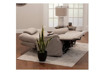 f gray fab recliner   