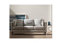 f white fabric sofa   
