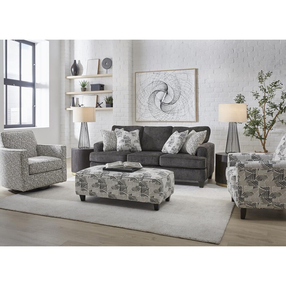 f gray fabric sofa   