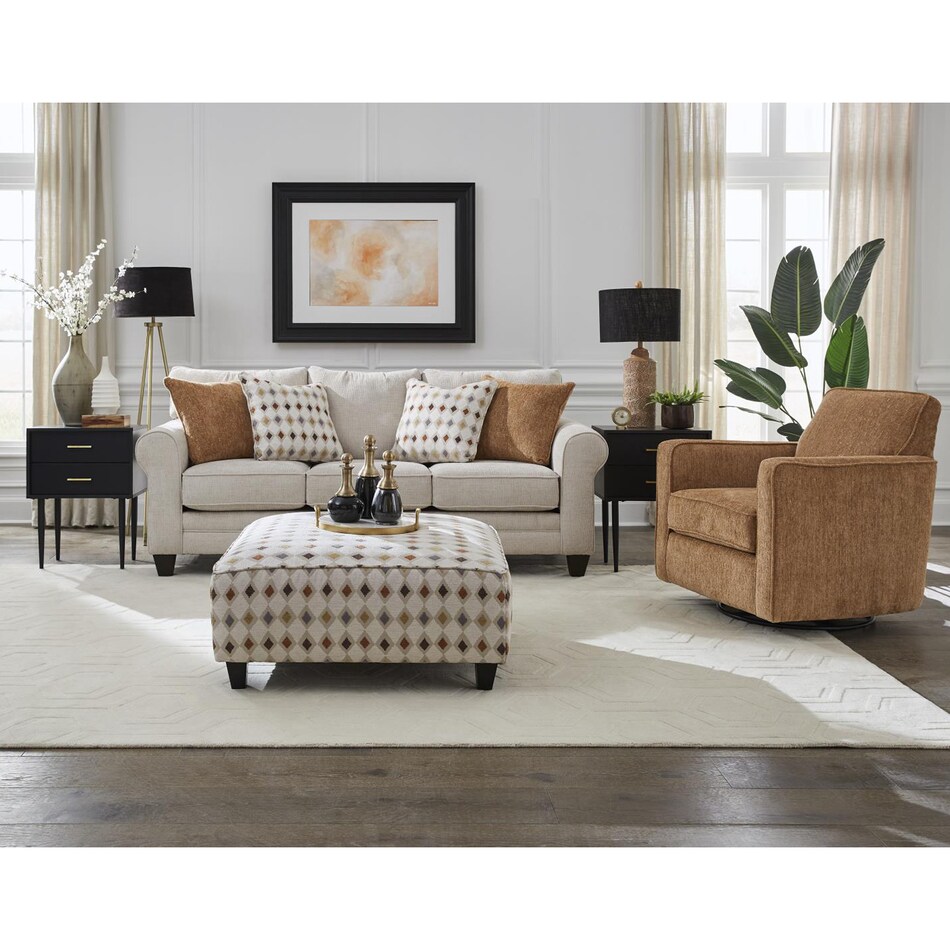 f brown fabric chair   