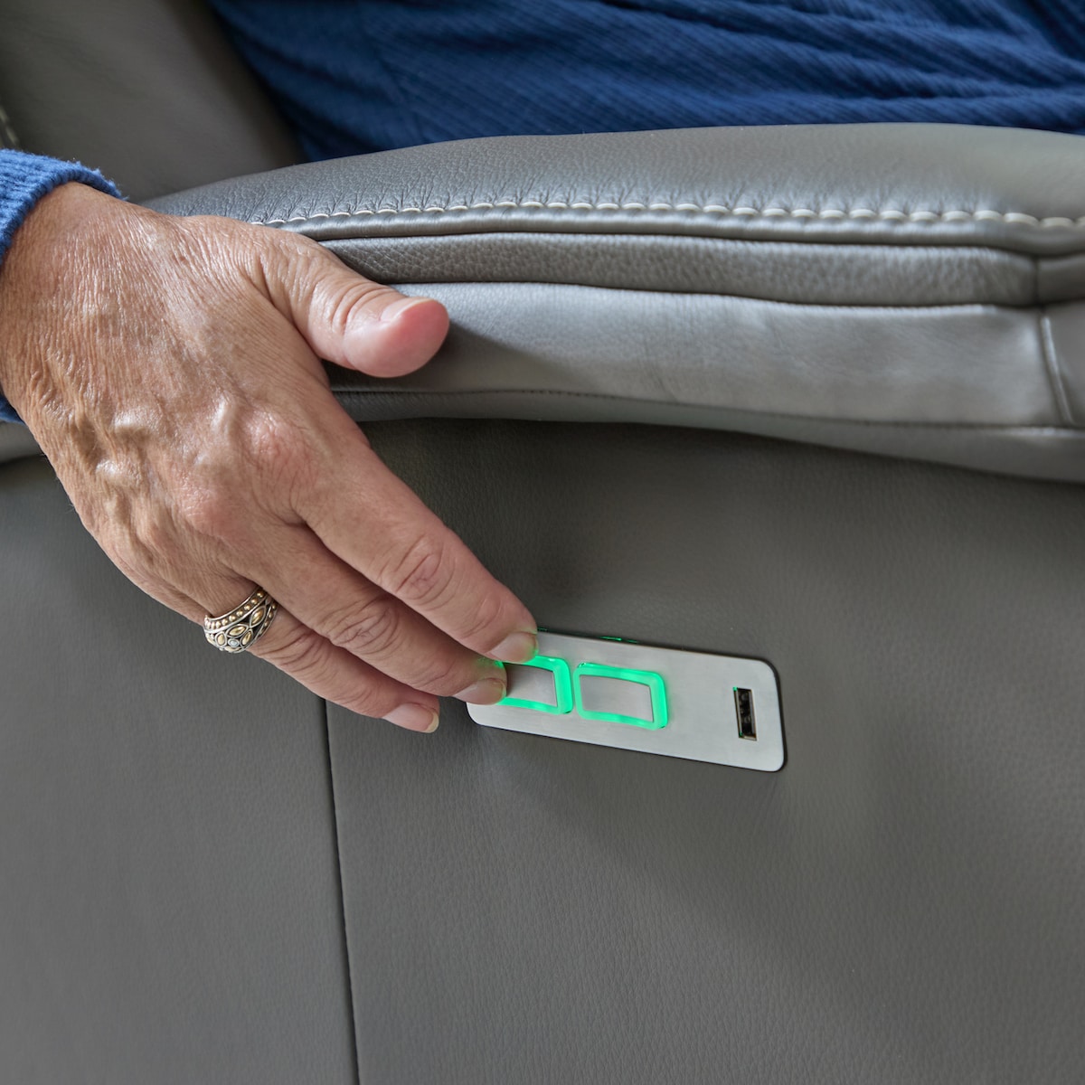 fl gray leather sofa fpc  