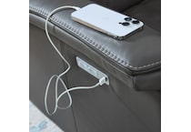 fl gray leather sofa fpc  