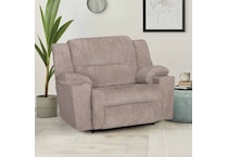 f beige fabric recliner   