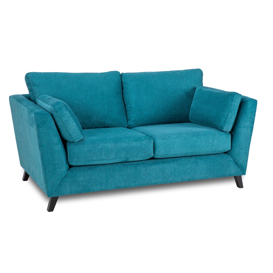 fluffy teal casual sofas   